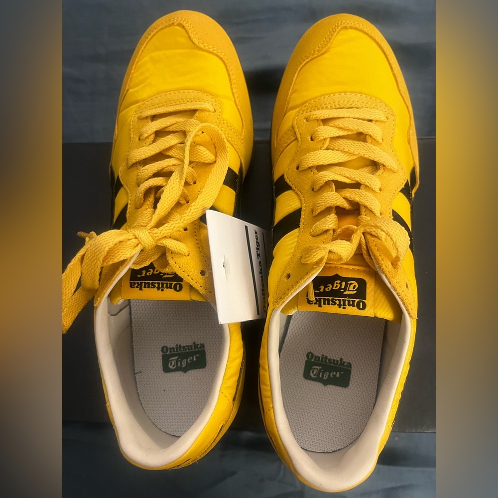 Onitsuka Tiger Serrano by Asics Womens/Men's Yellow/Black Sneakers NEW IN BOX - Picture 10 of 12
